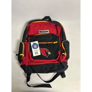 Sporty Arizona Cardinals NFL ProWorks Unisex Red Black Canvas Zip Backpack NWT